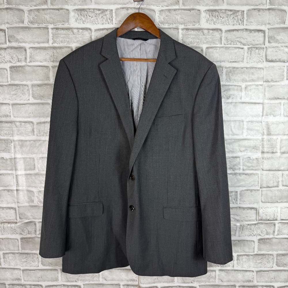 Brooks Brothers Explorer Solid Dark Gray Blazer S… - image 1